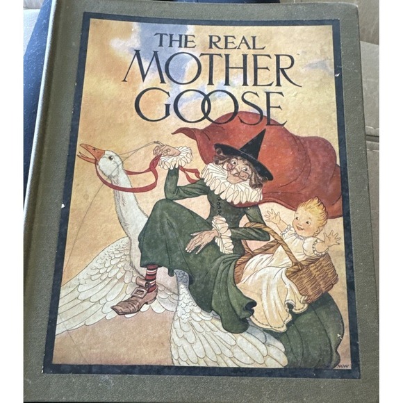 Children Book Other - SOLDVintage 1916 The Real Mother Goose 1928  Antique Edition LARGE Hardcover